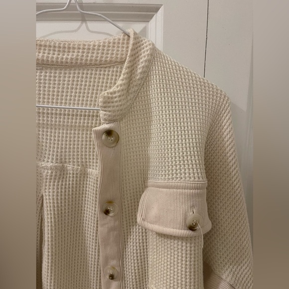 Cream waffle-knit - Picture 4 of 13